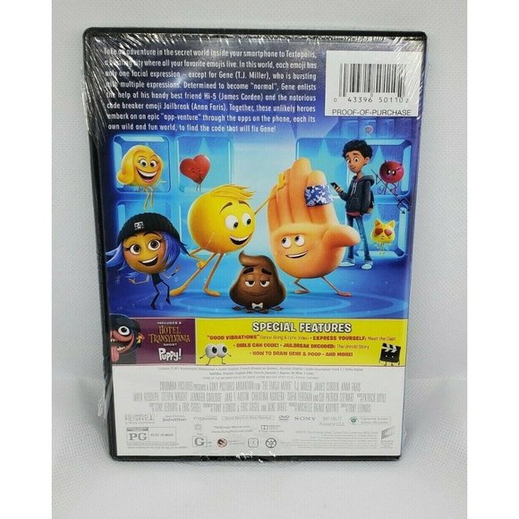 The Emoji Rated PG Children Family Movie (DVD, 2017) Brand New Sealed - Picture 2 of 6